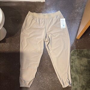 Beige Jogger Pants